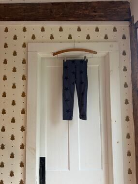 Primary Navy Star Print Leggings Size 6